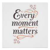 Inspirational typography art ポスター (正面)