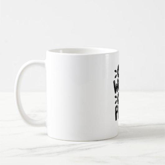 Inspirational Typography Design Classic Mug コーヒーマグカップ (左)