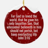 Inspirational Victory Cross Christian Decor  ⛪️ 🎄 セラミックオーナメント (裏面)