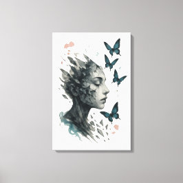 Inspirational Wall Art | Butterfly Transformation キャンバスプリント