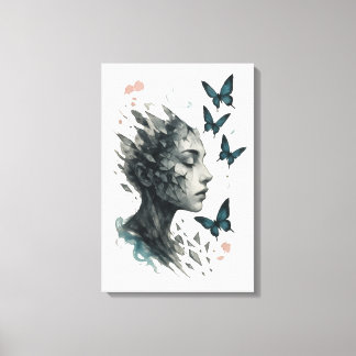 Inspirational Wall Art | Butterfly Transformation キャンバスプリント