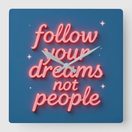 Inspirational Wall Clock スクエア壁時計