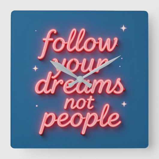 Inspirational Wall Clock スクエア壁時計 (正面)