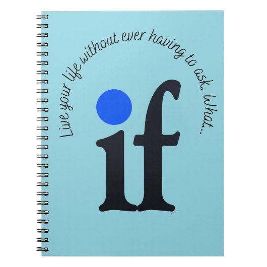 Inspirational 'What if' Notepad ノートブック (正面)