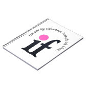 Inspirational 'What if' Notepad Notebook ノートブック (左側)