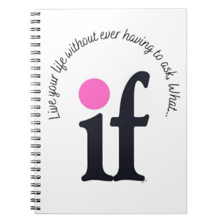 Inspirational 'What if' Notepad Notebook ノートブック