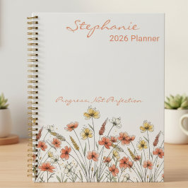 Inspirational Wildflower Progress Planner プランナー手帳