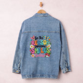 Inspirational Women’s Denim Jacket – Empowering Qu デニムジャケット (ハンガー)