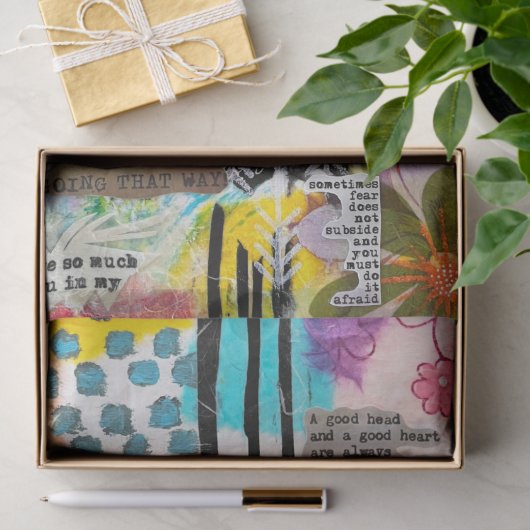 Inspirational Words Mixed Media Tissue Paper 薄葉紙 (ギフト)