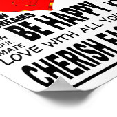 Inspirational Words To Live By ポスター (角)