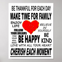 Inspirational Words To Live By ポスター