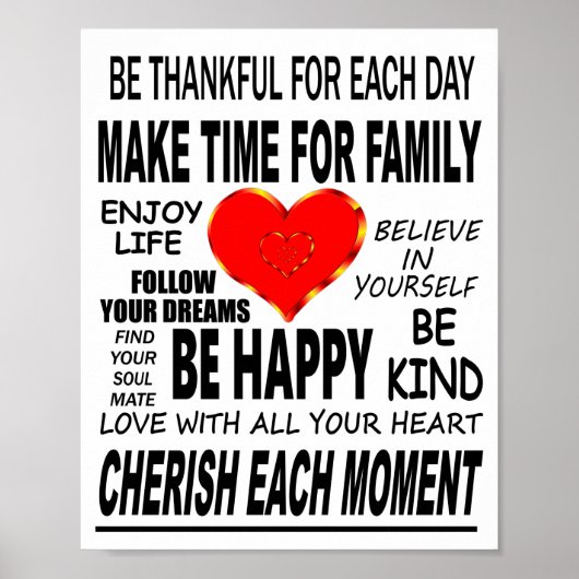 Inspirational Words To Live By ポスター (正面)