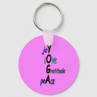 Inspirational Yoga Keychain キーホルダー