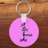 Inspirational Yoga Keychain キーホルダー (正面)
