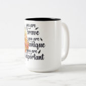 Inspirational You Are Brave ツートーンマグカップ (正面右)