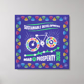 Inspire Change & Sustainability Goals Elegant Art キャンバスプリント (正面)