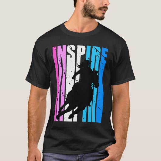 Inspire Cowgirl Hat Cow Girls Rodeo Western Theme  Tシャツ (正面)