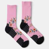 Inspire Gratitude with Every Step | Floral Pink At ソックス (右)