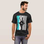 Inspire Ice Skating Girl Season Instructor Ice Ska Tシャツ (正面フル)