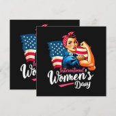 Inspire Inclusion 8 March International 招待状 (正面/裏面)