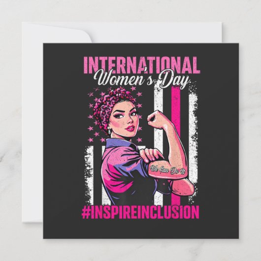 Inspire Inclusion 8 March International  招待状 (正面)