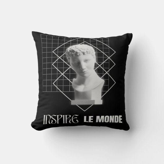 Inspire le Monde – Modern Aesthetic Art Design クッション (正面)