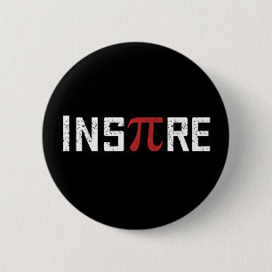 InsPire Pi day   Happy Pi day Math 缶バッジ