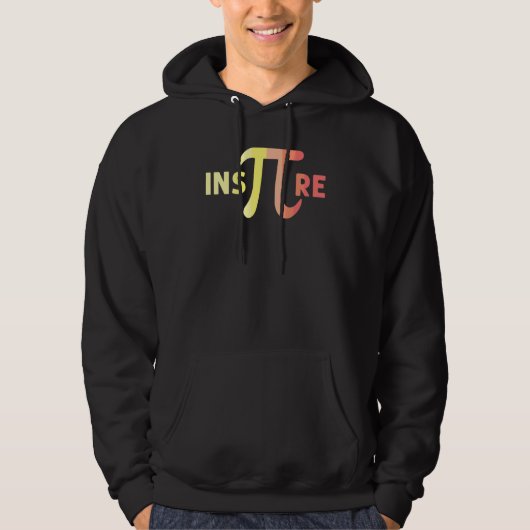 Inspire Pi Funny Cool Mathematician science nerd_1 パーカ (正面)