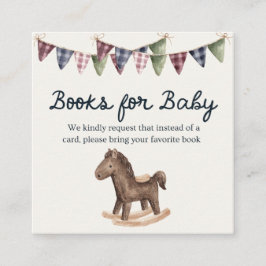 Inspired Baby Shower Book for Baby エンクロージャーカード