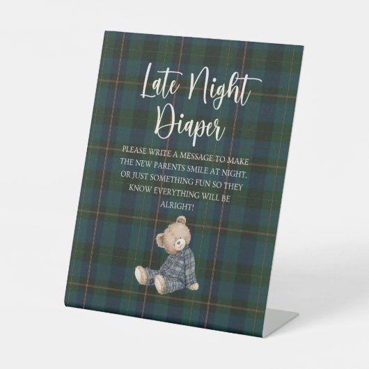 Inspired Baby Shower Diaper Game 台座サイン (正面)