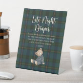 Inspired Baby Shower Diaper Game 台座サイン (インサイチュ)