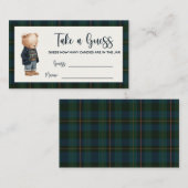 Inspired Baby Shower Guessing Game アドバイスカード (正面/裏面)