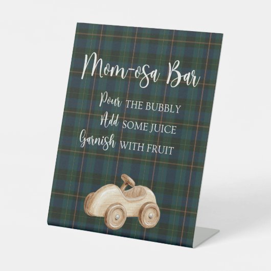 Inspired Baby Shower Mimosa Bar Sign 台座サイン (正面)