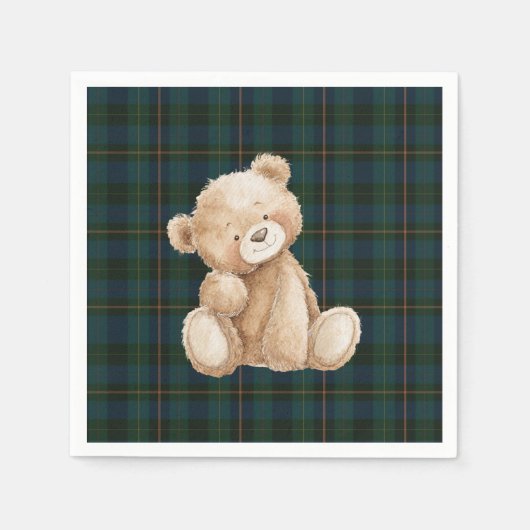 Inspired Baby Shower Napkins スタンダードカクテルナプキン (正面)