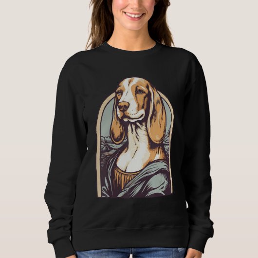 Inspired by Lisa Art Portrait of a Beagle Dog スウェットシャツ (正面)