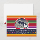 Inspired by the Spirit of the Andes Machu Picchu T サンキューカード (正面/裏面)