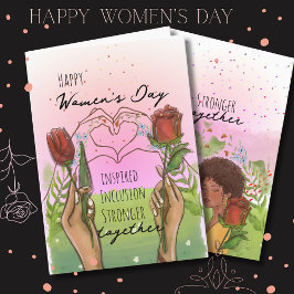 Inspired Inclusion Womens Day Card Hand- drawn シーズンカード