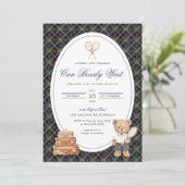 Inspired Plaid Teddy Bear Boy 招待状 (スタンド正面)