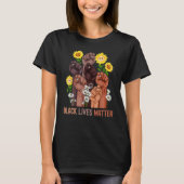 Inspiring Black Leaders Power Fist Hand Black Hist Tシャツ (正面)