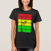 Inspiring Black Leaders Power Fist Hand Black Hist Tシャツ (正面)