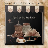 Inspiring Black Retro Coffee Grinder Kitchen Décor タイル