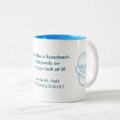 Inspiring Blue Psychology Life is a Rorschach: It  ツートーンマグカップ (正面右)