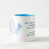 Inspiring Blue Psychology Life is a Rorschach: It  ツートーンマグカップ (正面左)