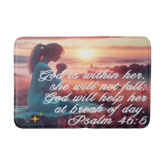 'Inspiring Faith' Bath Mat バスマット (正面)