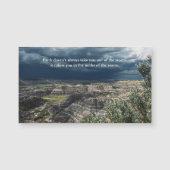 Inspiring Faith Quote Badlands Photography Magnet  (正面)