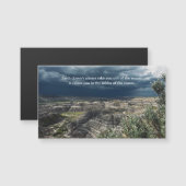 Inspiring Faith Quote Badlands Photography Magnet (正面/裏面)