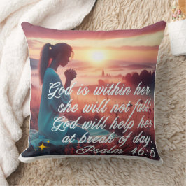'Inspiring Faith' Throw Pillow クッション