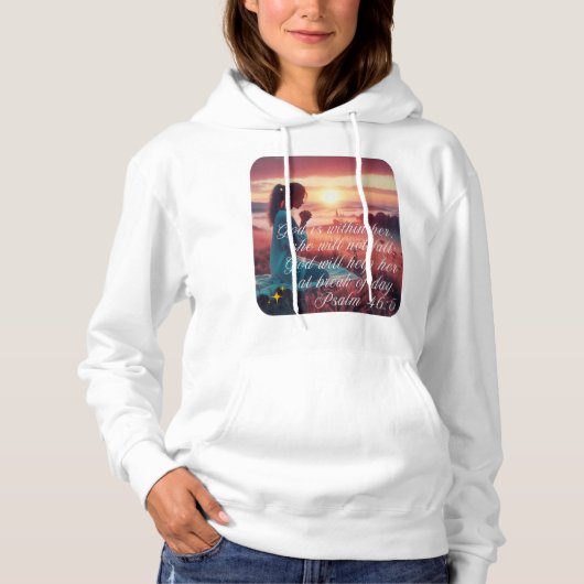 'Inspiring Faith' Women's Hoodie パーカ (正面)