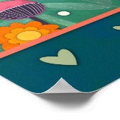 Inspiring Floral Fresh Starts Quote ポスター (角)