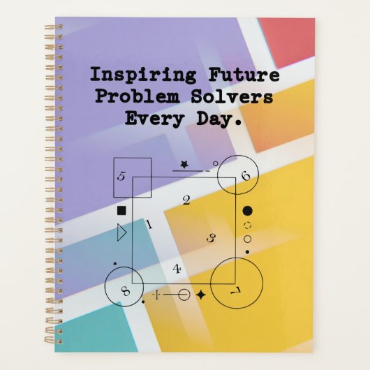 Inspiring Future Solvers | Daily Math Mentor プランナー手帳 (正面)